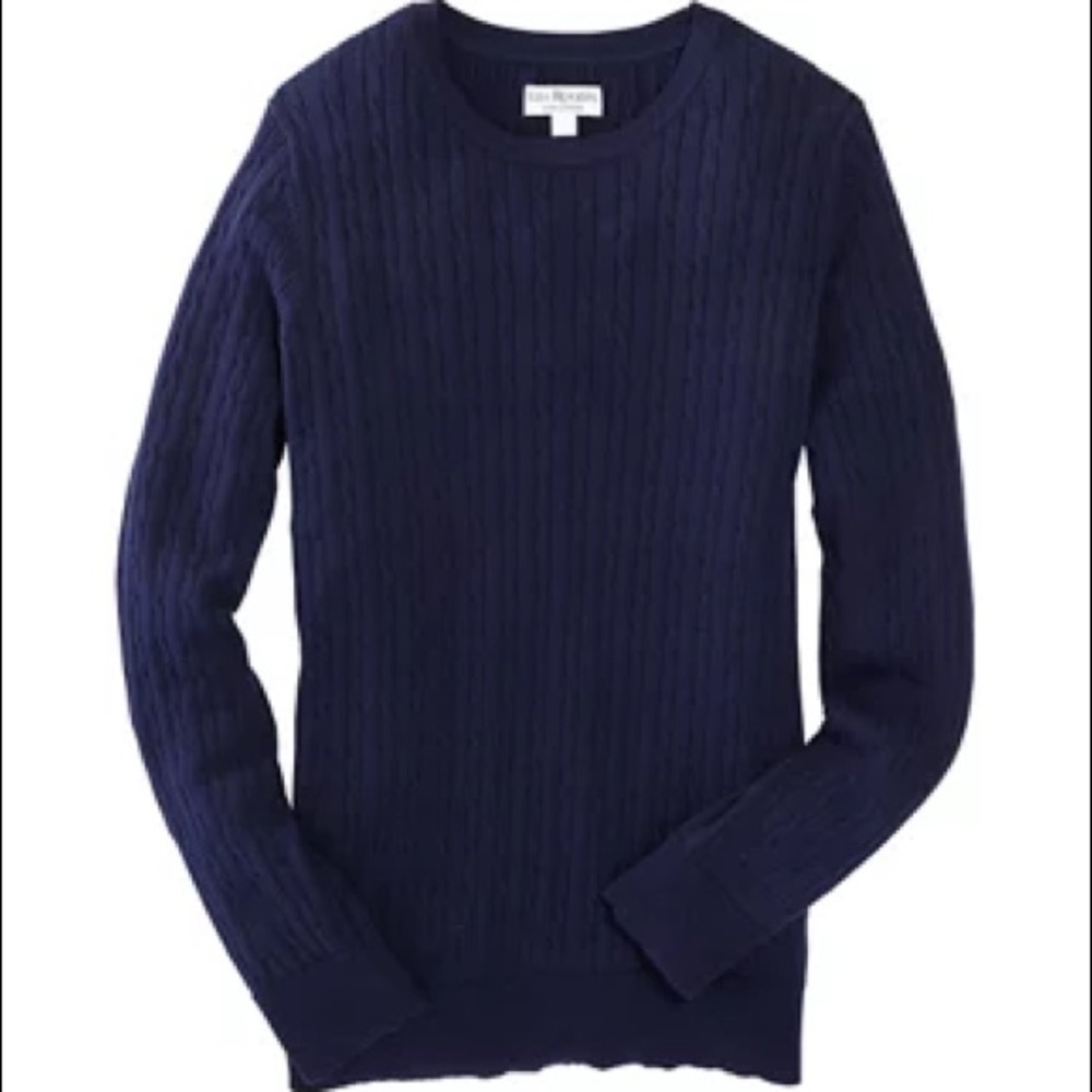 Navy Cable Knit Sweater